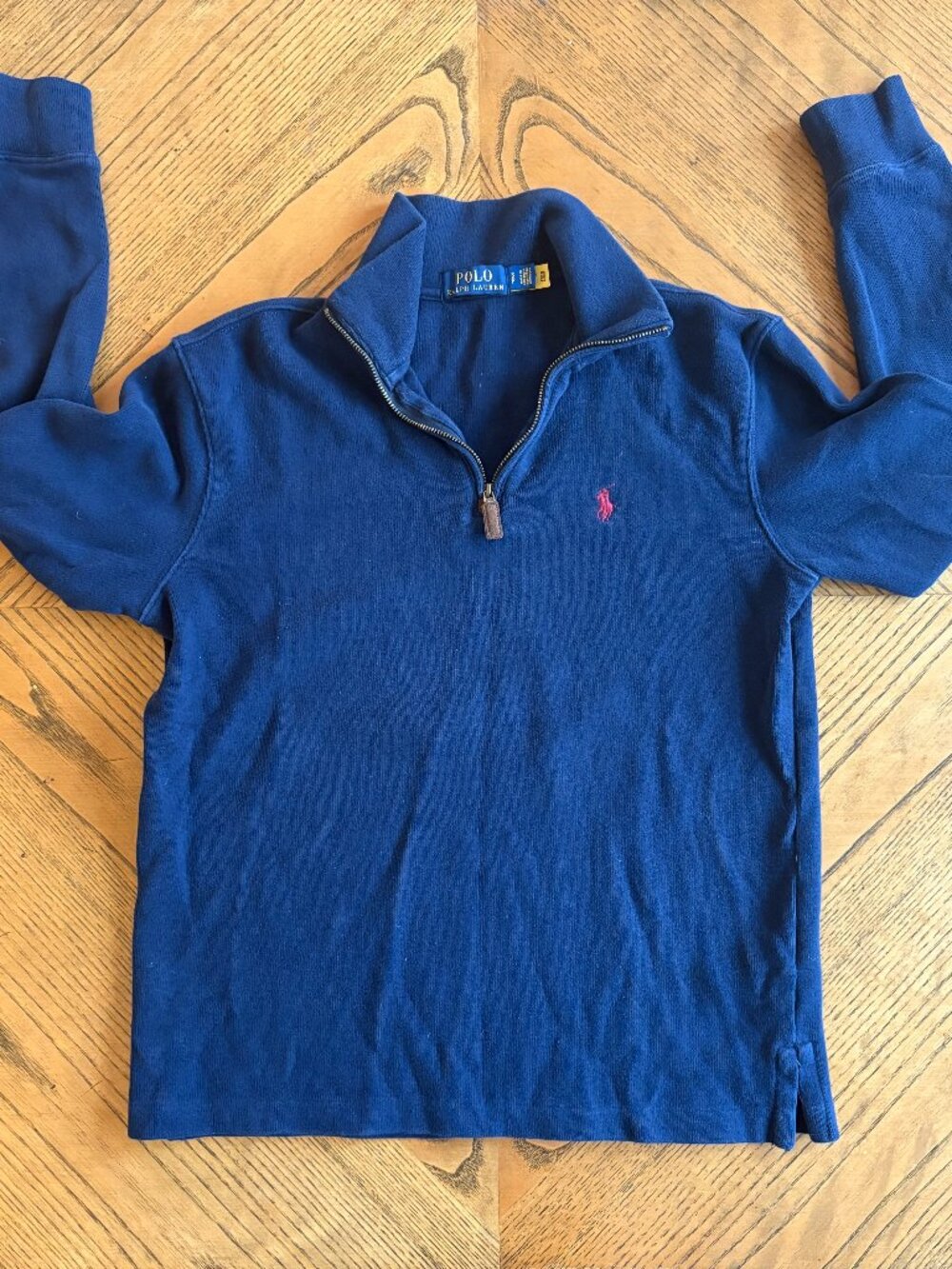 Polo Ralph Lauren Navy Quarter Zip Pullover Men's Small